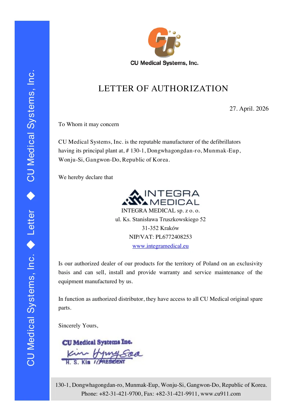 Podgląd: List autoryzacyjny - CU Medical