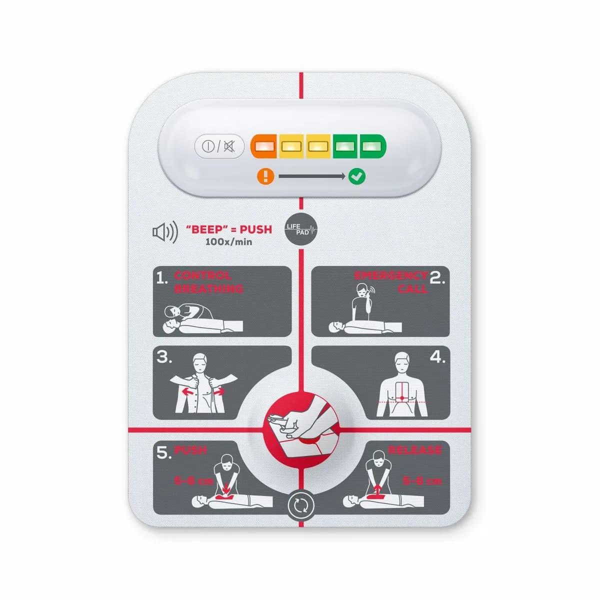 Czujnik uciśnięć LifePad CPR