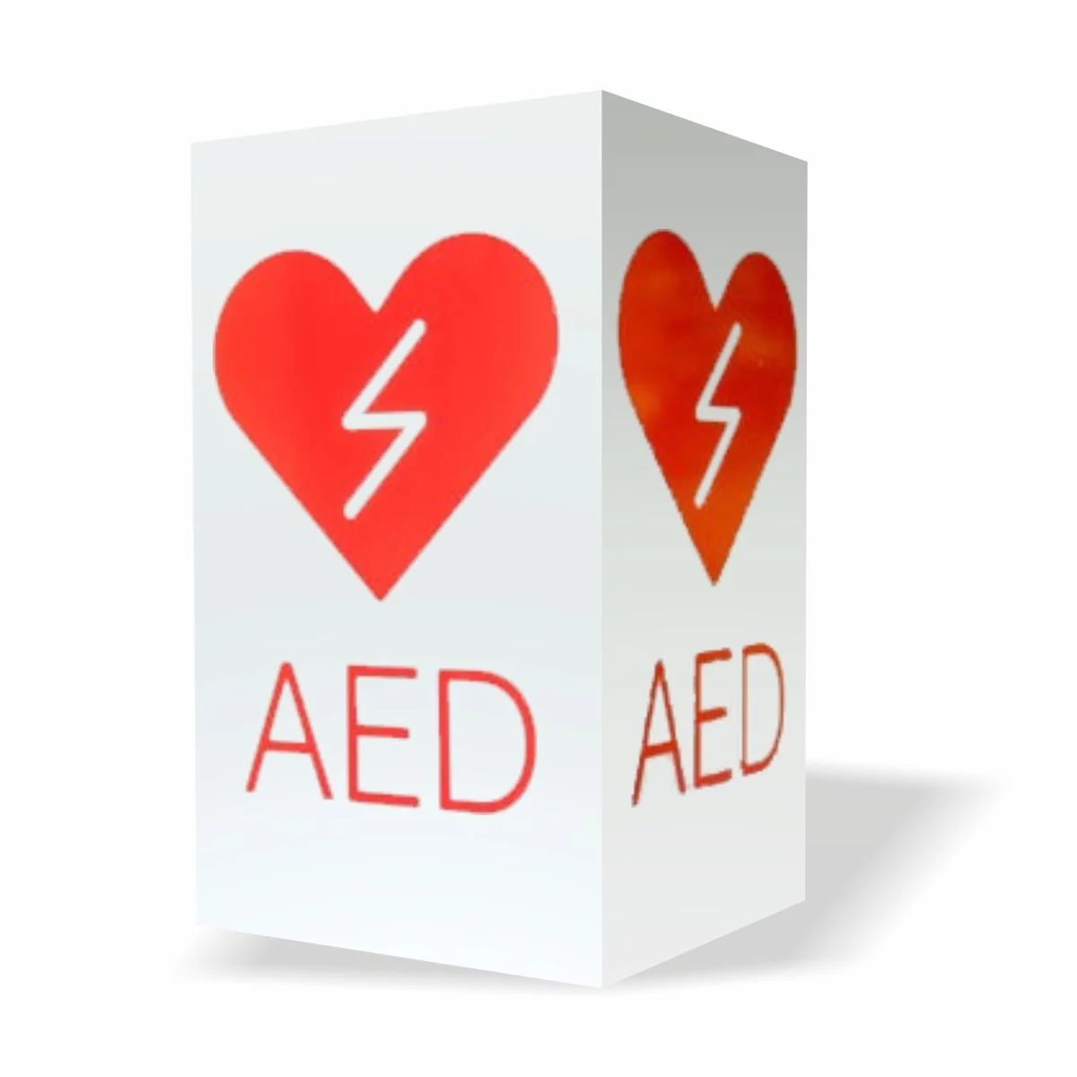 Znak informacyjny AED 3D