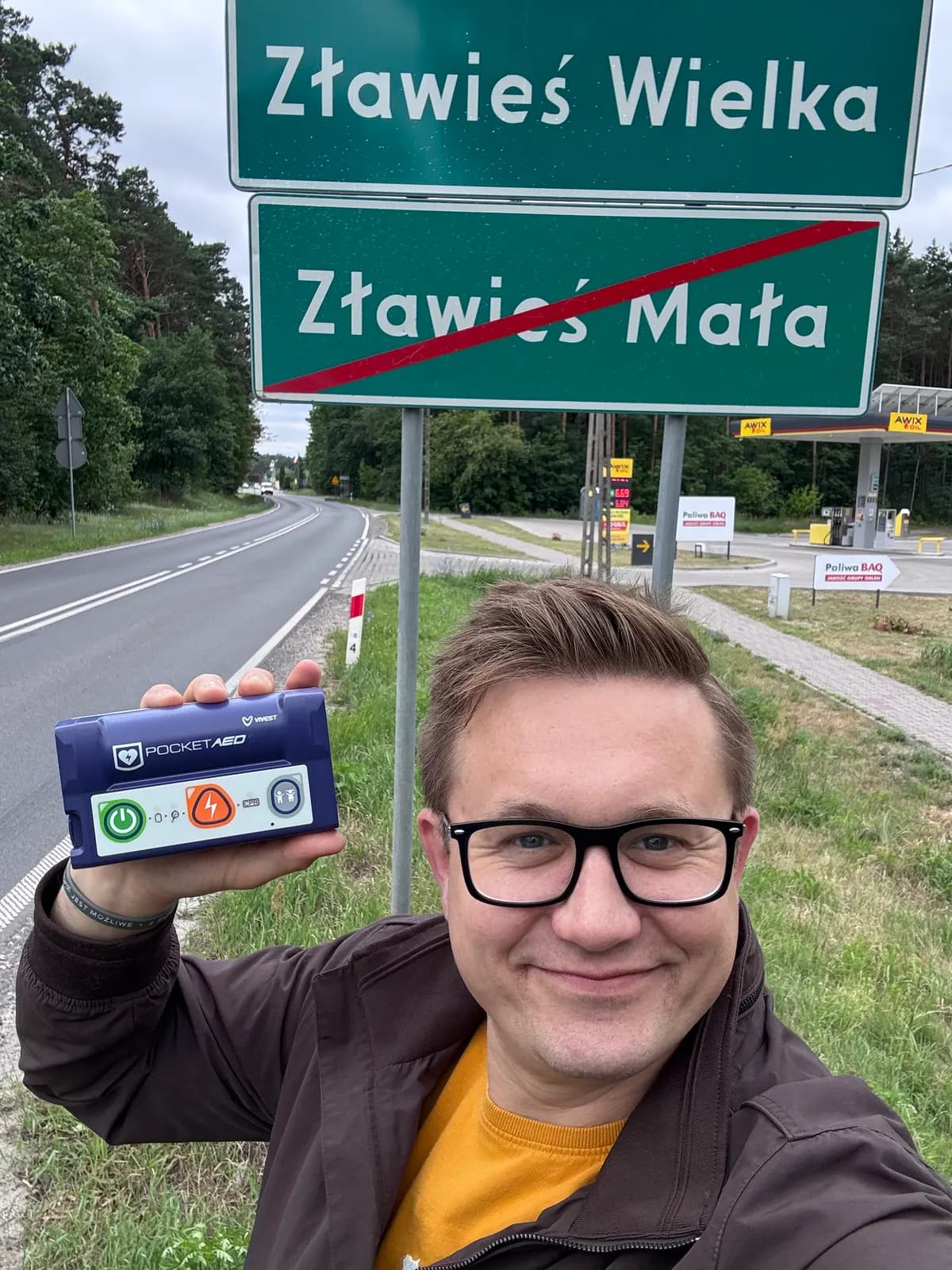 W trasie z defibrylatorem PocketAED