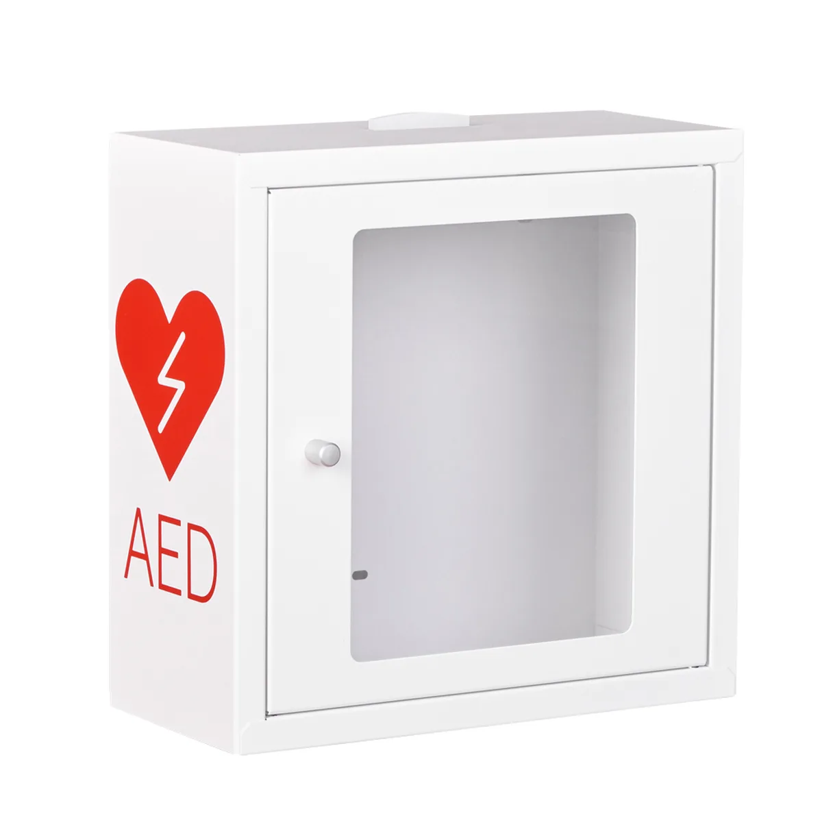 Szafka na defibrylator ASB 1020 Audio LED Magnet (biała), 37 × 37 × 17 cm